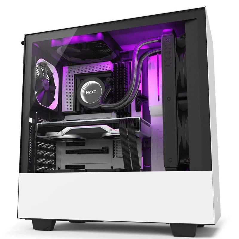 NZXT H510i ATX Mid Tower Case - White - صندوق